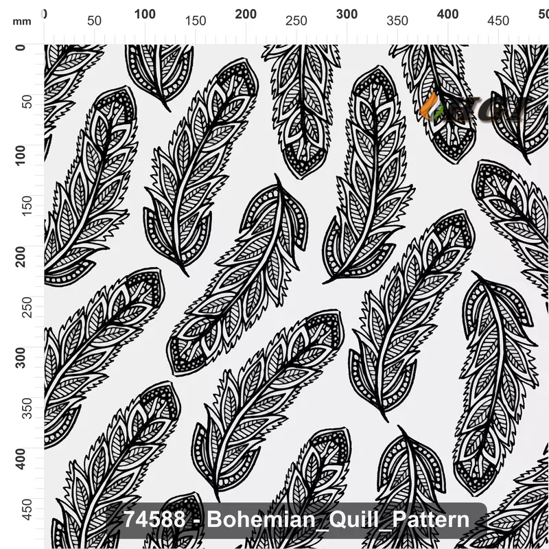74588 Bohemian Quill Pattern