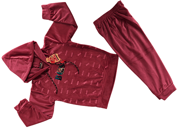 Kids Printed Hoodie and Jogger Set