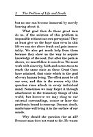 The Problem of Life and Death