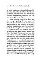 The Problem of Life and Death