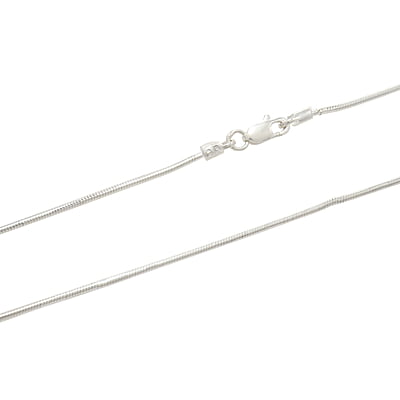 Silver Chain with Rajavarthi Stone Pendant