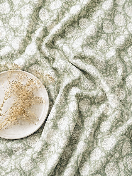 Cotton Pista GreenJaal Block Print
