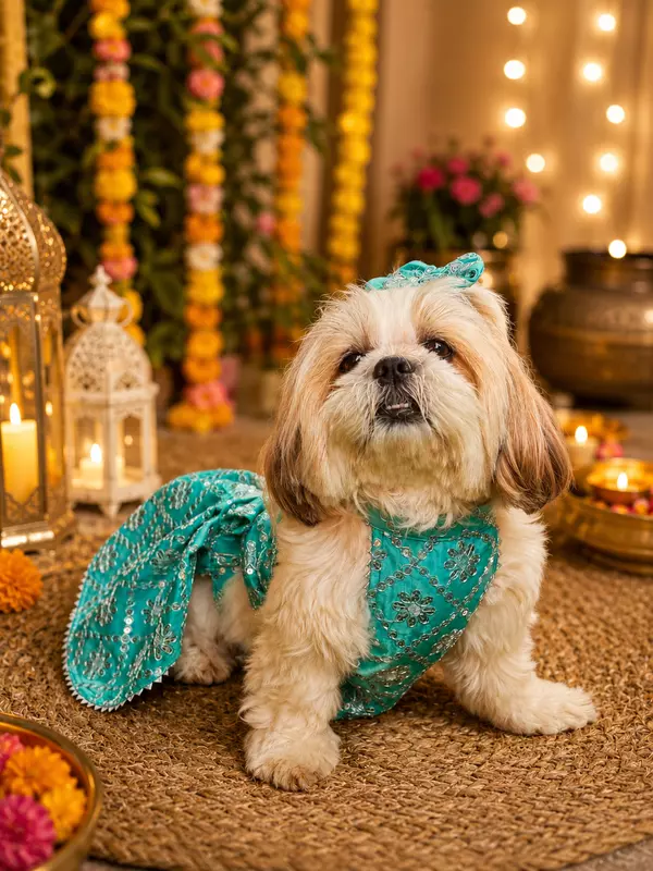 Rajwadi Emerald Lehenga Choli