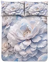 Floral 7D Digital Print Bedsheet Soft, Stylish & Premium Quality Bed Sheet King-225 x 250 CM)