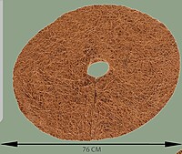 Coco Mulch Mat | Coir Mulching Disc & Rectangle Mat | Natural Coconut Fiber