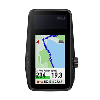 Coros Dura Solar GPS Bike Computer - Black (BY01) Coros Dura Solar GPS Bike Computer - Black (BY01)