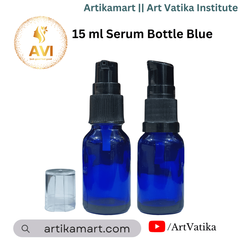 15 ml Serum Bottle BLUE 18mm NECK