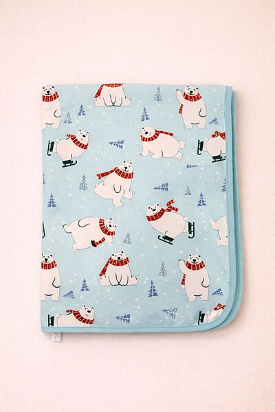 Baby Dry Sheet Bed Protector – Snow Bear (75 × 58 cm)