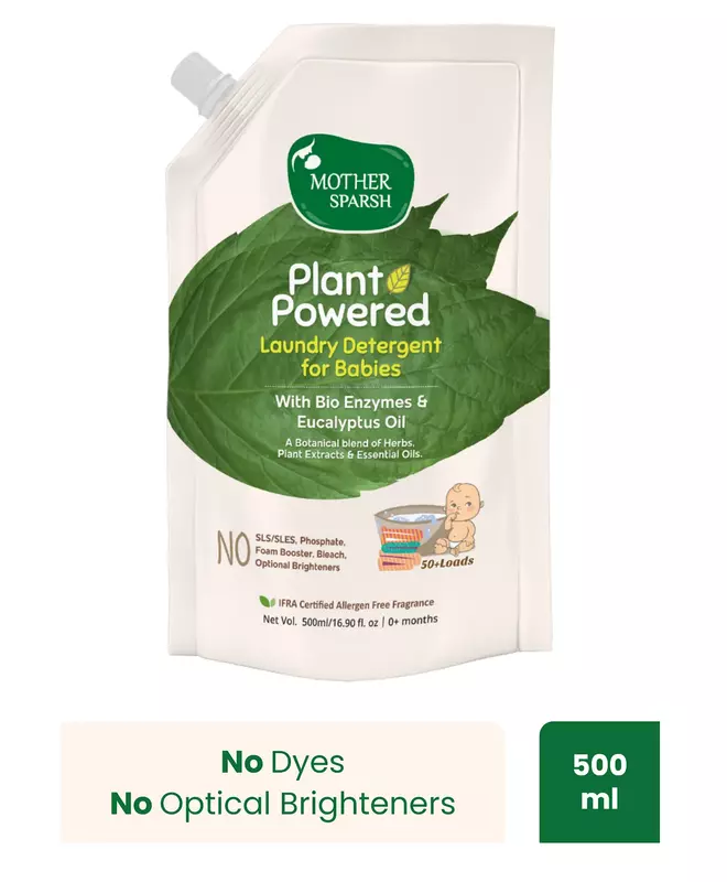 Mother Sparsh Plant Powered laundry Detergent Refill Pack - 500 ml