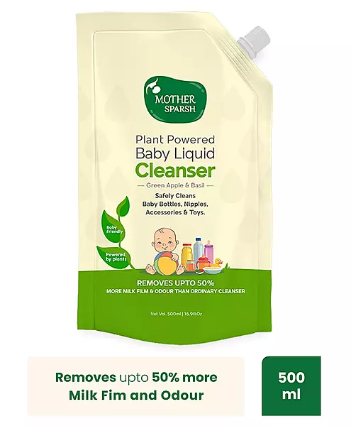 Mother Sparsh Plant Powered Natural Liquid Cleanser Refill Pack - 500 ml