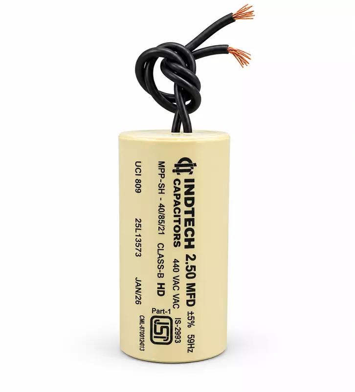 Indtech 3.15 MFD Heavy Duty Fan Capacitor | Dry | 440 V