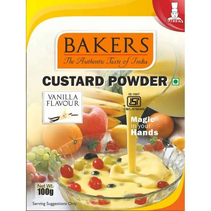 Bakers custard powder vanilla 100g