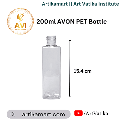 200ml SQUARE PET Bottle CLEAR - 24mm Neck 200ml SQUARE PET Bottle CLEAR - 24mm Neck