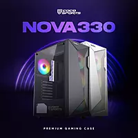 NOVA 330 Mid-Tower Case with Tempered Glass Panel