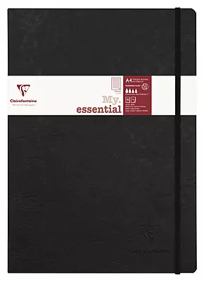 Clairefontaine Age Bag Essentials 90gsm Notebook 96p A4 Black