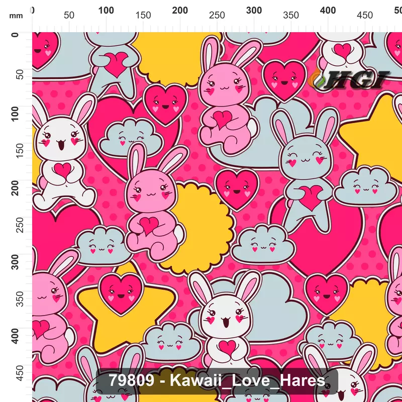 79809 Kawaii Love Hares
