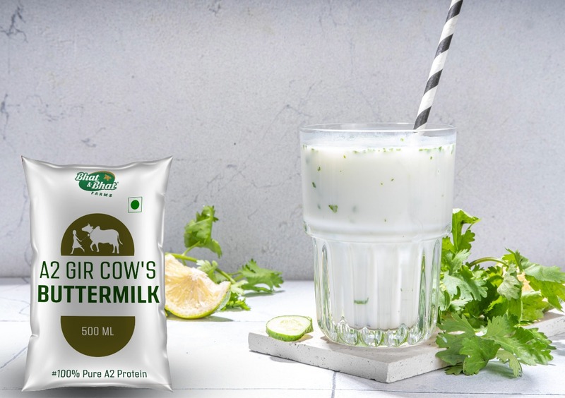 A2 Gir Cow Buttermilk-500 Ml