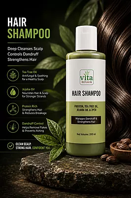 Vita Regain Hair Shampoo with Multi Peptides & Keratin