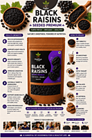 Black Raisin - Seeded | Healthyx Zone