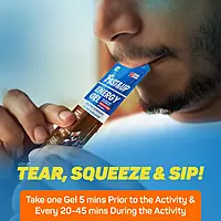 FAST&UP ENERGY GEL-CAFFEINATED-ORANGE BLAST 6 GEL PACKS
