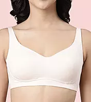 Enamor Innovations Bamboo Bliss, Everyday, Full Support, Women's T-Shirt Bra - Super Soft, Naturally Absorbent & Antimicrobial, Padded, Wirefree, High Coverage- A077