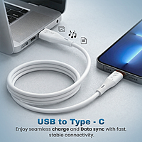 EVM C-018 USB A to USB C Cable - White