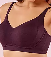 Enamor Innovations Bamboo Bliss, Everyday, Full Support, Women's T-Shirt Bra - Super Soft, Naturally Absorbent & Antimicrobial, Padded, Wirefree, High Coverage- A077