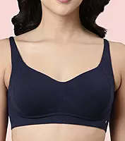 Enamor Innovations Bamboo Bliss, Everyday, Full Support, Women's T-Shirt Bra - Super Soft, Naturally Absorbent & Antimicrobial, Padded, Wirefree, High Coverage- A077