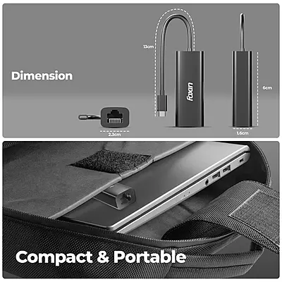 TYPE-C TO LAN FOXIN FLA-100C