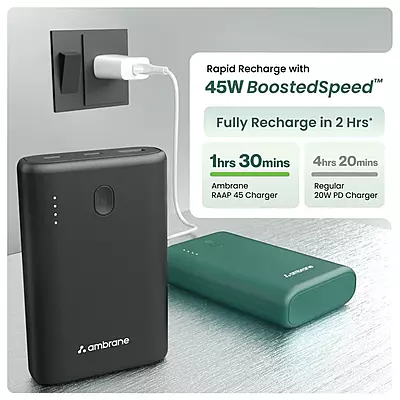POWER BANK AMBRANE POWERLIT 45 15000 MAH