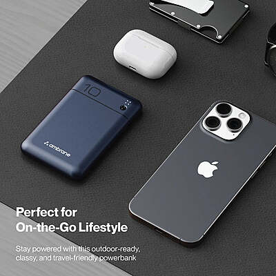 Power Bank Ambrane PocketCharge 10000 mah Blue Power Bank Ambrane PocketCharge 10000 mah Blue