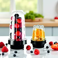 Bullet Mixer Juicer Jar (300ml & 500 ml) Black Universal 4-Teeth