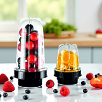 Bullet Mixer Juicer Jar (300ml & 500 ml) Black Universal 4-Teeth