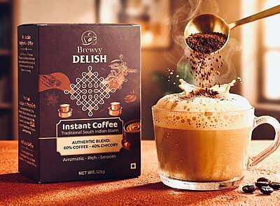 Delish 45g powdered instant coffee