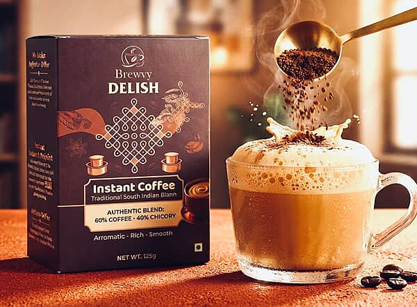 Delish 45g powdered instant coffee