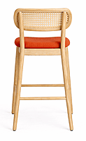 Lisette Cane Round Back Bar Chair