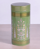 Assorted tin jar 6 inches