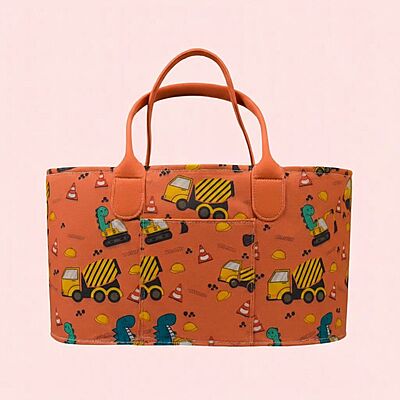 Diaper Caddy - Oval - Dino