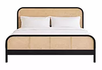 Alaya Hotel King Size Bed in Cane