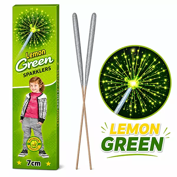 7CM - Green Sparklers