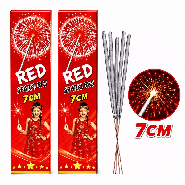 7CM - Red Sparklers