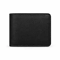 The Onyx Fold Genuine Leather Bifold Wallet – Classic Matte Black