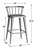 Zeppelin Industrial Bar Chair