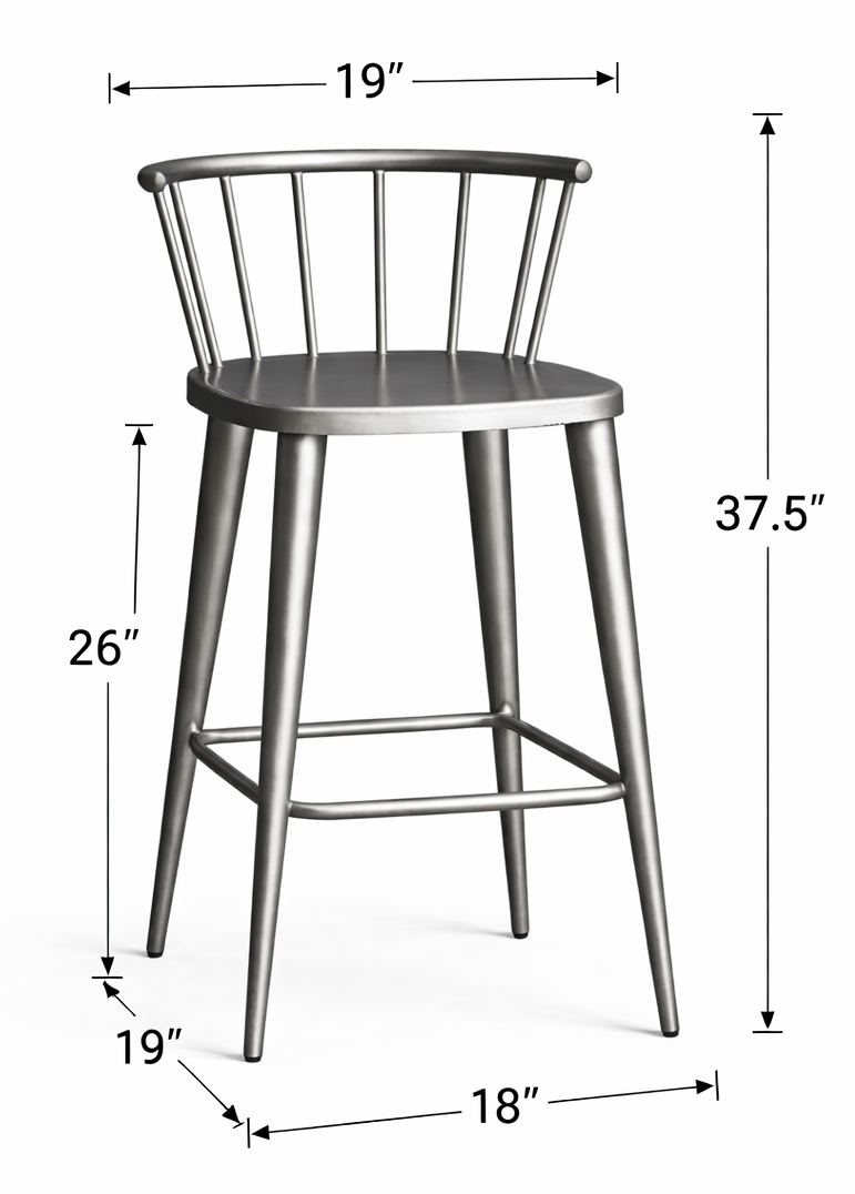 Zeppelin Industrial Bar Chair