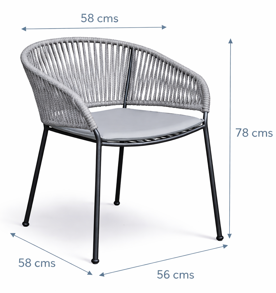 Coral Outdoor Accent Patio Weaving Chair Set of 2