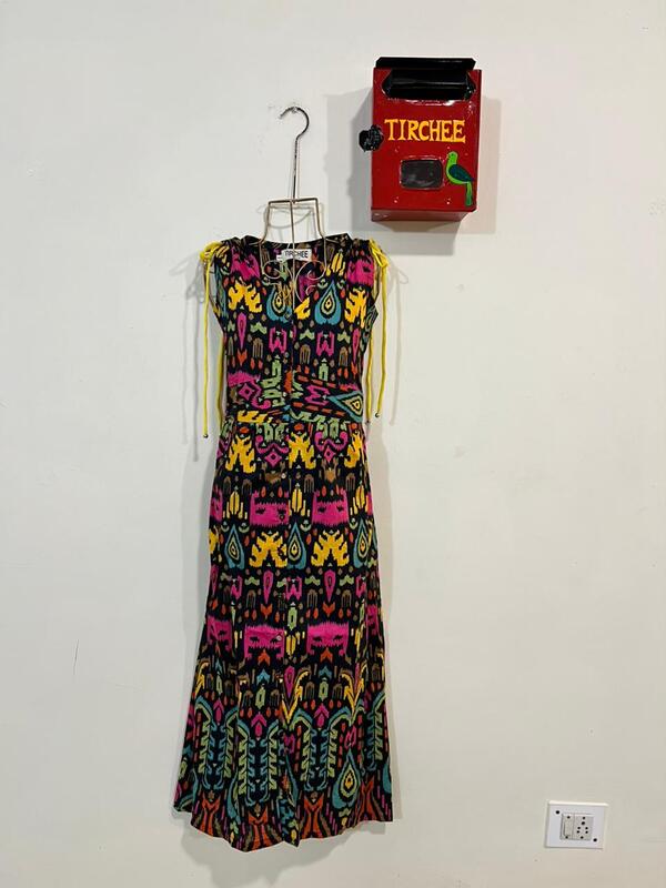 Leher's Sleeve-Less Fit & Flare Dress - Black & Colours