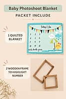 Baby Monthly Milestone Cotton Blanket & Photo Props – Story Baby Monthly Milestone Cotton Blanket & Photo Props – Story