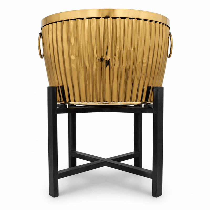 ROUND DUSTBIN GOLD LINING