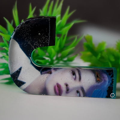 'J' BTS LETTER PHOTO KEYCHAIN(LKP00007)