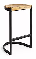 Crosby Industrial Half Round Bar Stool